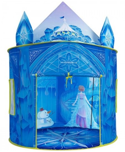 Princess Play Tent Frozen Toy for Girls Ice Castle Kids Tent Indoor and Outdoor Large Imaginative Playhouse 51" X 40" with Ca...