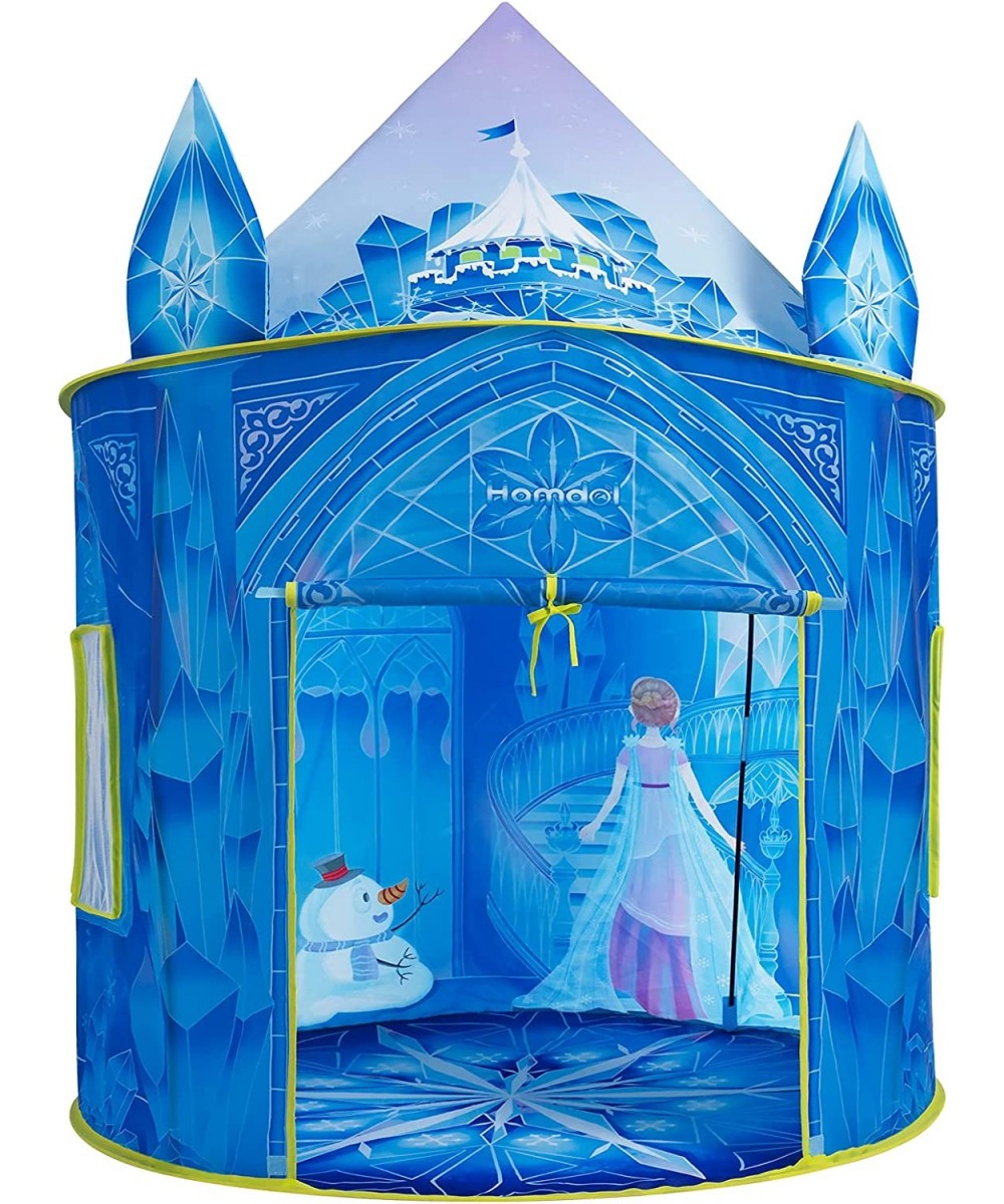 Princess Play Tent Frozen Toy for Girls Ice Castle Kids Tent Indoor and Outdoor Large Imaginative Playhouse 51" X 40" with Ca...