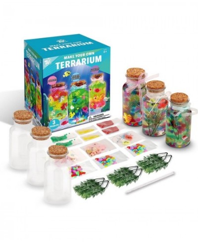 Terrarium Kit for Kids 45 Pieces Arts and Crafts Kit Make Your Own 3 Water Beads Kits Creative DIY Supplies for School and Fa...