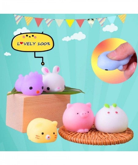 50 Pcs Mochi Squishies Toys Party Favors for Kids 4-8 Small Stress Relief Toys Bulk Treasure Box Toys Classroom Carnival Priz...