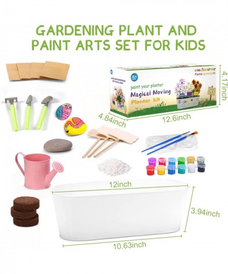 Paint & Planting Flower Growing Kit for Kids Planting Kit for Girls and Boys Gardening Arts & Crafts Set Gifts for Kids 5 6 7...