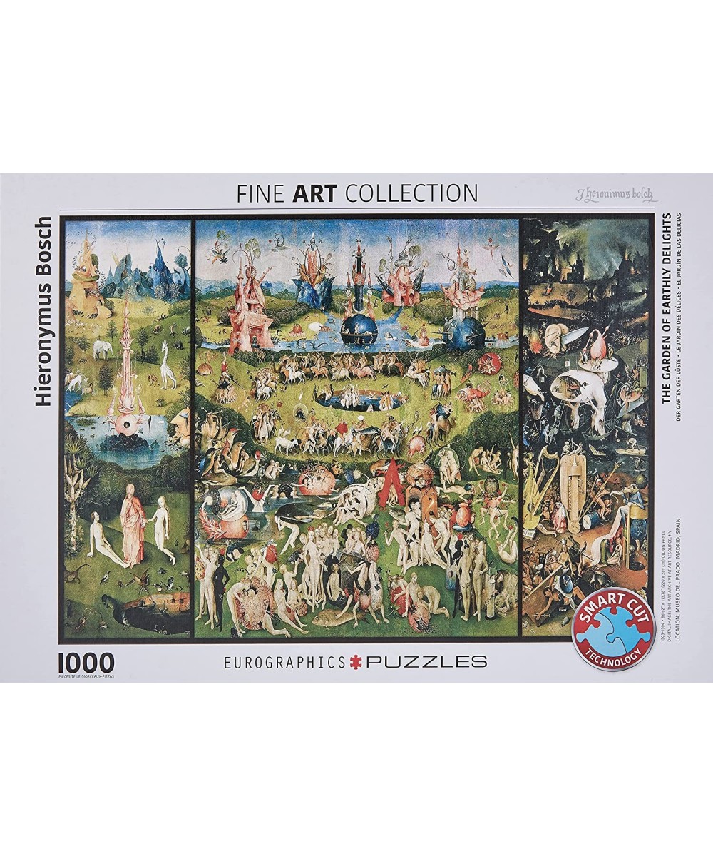 The Garden of Earthly Delights by Heironymus Bosch (1000 Piece) Puzzle $31.37 - Jigsaw Puzzles