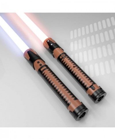 Lightsabers for Kids Double Bladed Sword Toy with 7 Colors Change Light Sabers & 3 Sound Effects for Halloween Cosplay Costum...