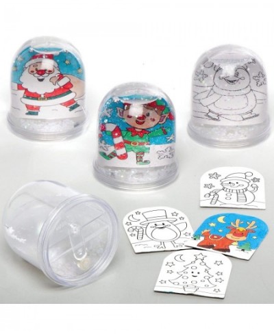 AX490 Christmas Color in Snow Globe Kits - Pack of 4 Make Your Own Festive Arts and Crafts for Christmas Activities $19.43 - ...