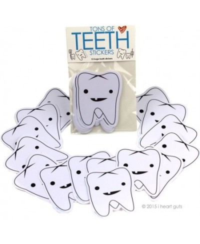 Tons of Teeth Stickers - 15 Tooth Stickers - Vinyl Sticker Pack $19.88 - Kids' Stickers