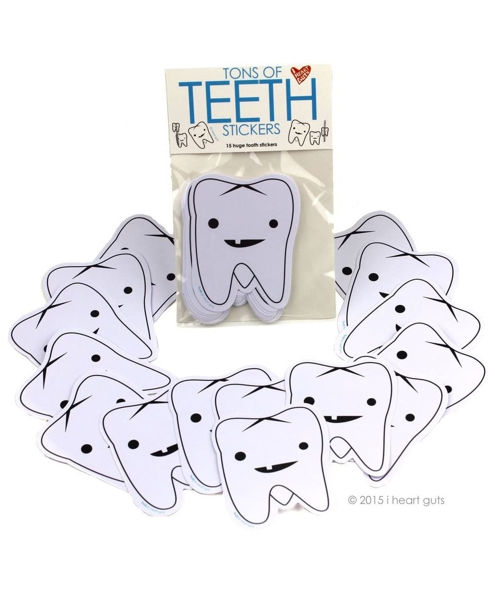 Tons of Teeth Stickers - 15 Tooth Stickers - Vinyl Sticker Pack $19.88 - Kids' Stickers