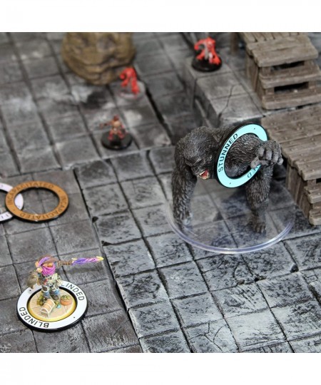 Metal Condition Rings Set | Status Effect Markers for Tabletop RPG Fantasy Games 5e DND $33.71 - Game Accessories