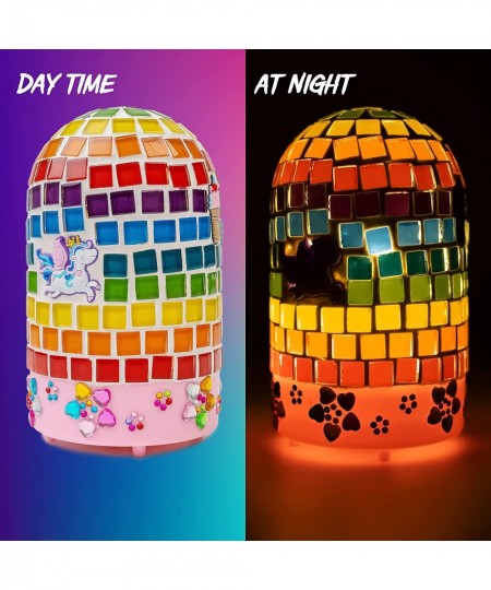 Make Your Own Mosaic Night Light - Craft Kit for Kids Arts Craft Project Kit for Girls Age 4 to 8 Year Old $25.72 - Craft Kits