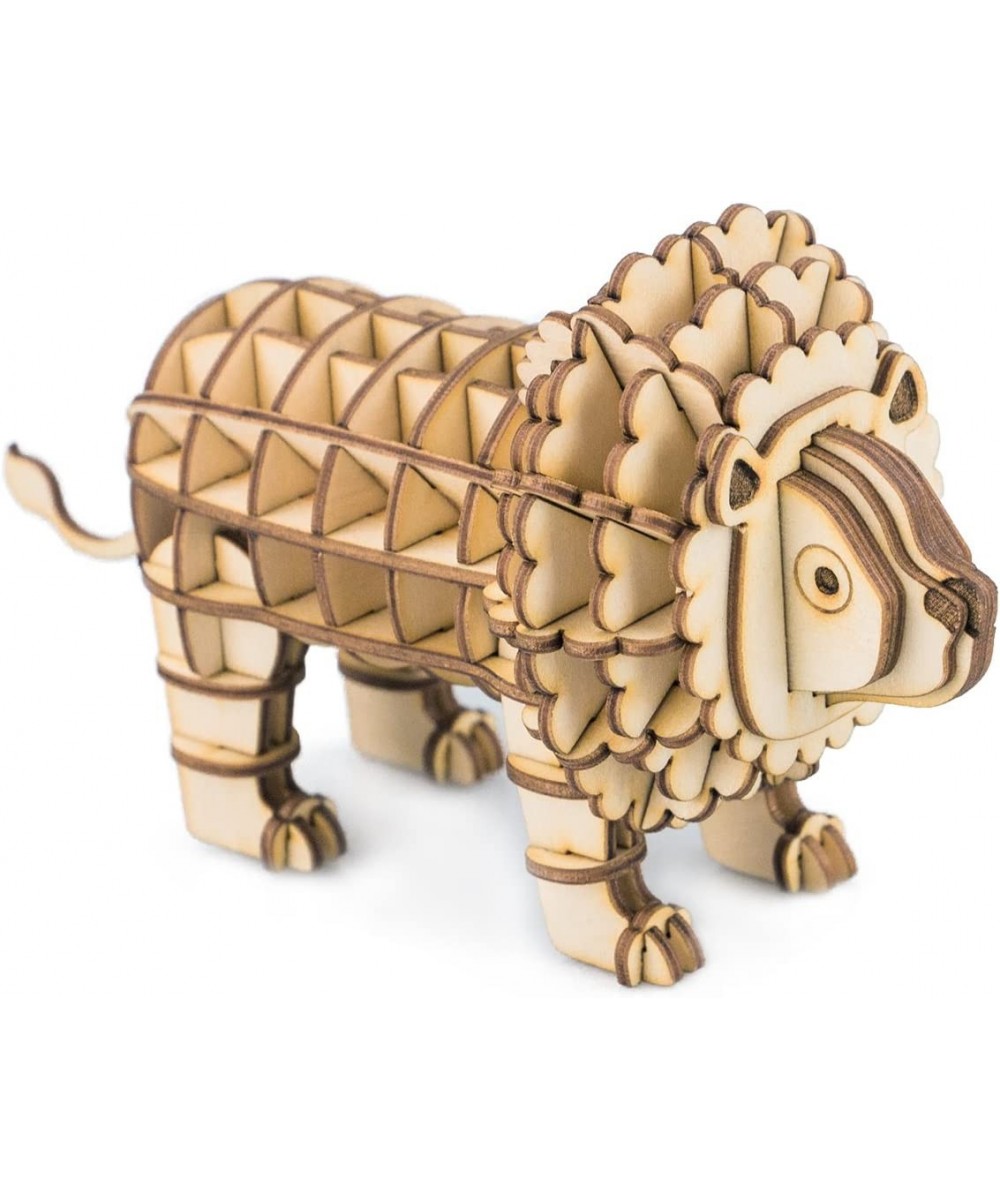 3D Wooden Puzzle-DIY Tiny Animal Model Kit-Assembly Jigsaw Puzzle-Home Deco-Birthday Day Gift for Boys/Girls Lion $14.43 - 3-...