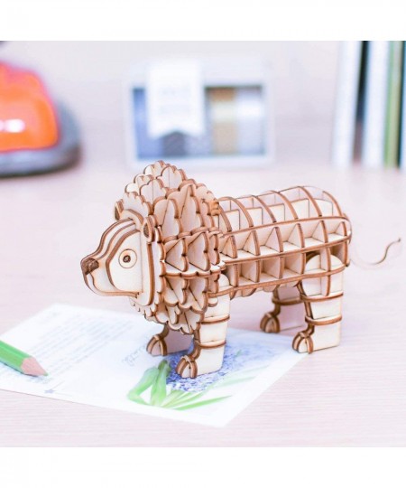 3D Wooden Puzzle-DIY Tiny Animal Model Kit-Assembly Jigsaw Puzzle-Home Deco-Birthday Day Gift for Boys/Girls Lion $14.43 - 3-...