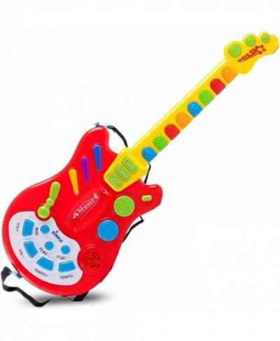 Kids Handheld Musical Electronic Toy Guitar for Children Plays Music Rock Drum & Electric Sounds Best Toy & Gift for Girls & ...