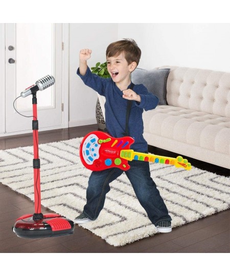 Kids Handheld Musical Electronic Toy Guitar for Children Plays Music Rock Drum & Electric Sounds Best Toy & Gift for Girls & ...