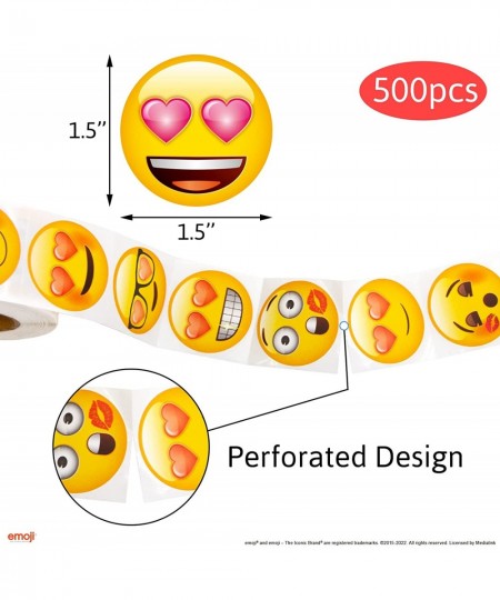 Emotion Stickers Roll for Kids Emoji Valentines Heart Sticker 500Pcs $20.06 - Kids' Stickers