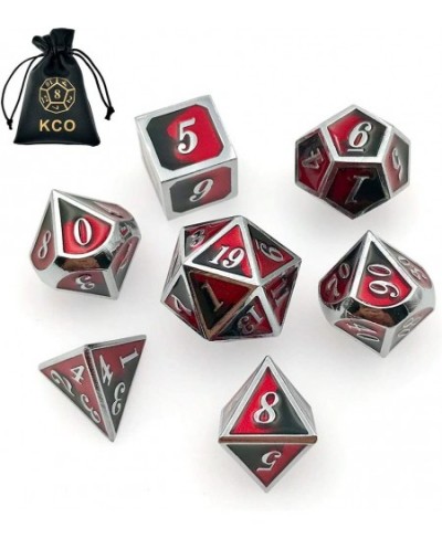 DND Metal Dice Set Enamel dice 7 Die Polyhedral Dice Set DND Dice Role Playing Game Dice Set with Storage Bag for RPG Dungeon...