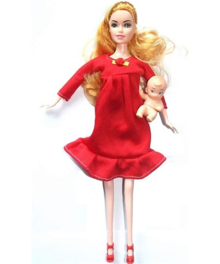 Red Real Pregnant Doll Have a Baby in Her Tummy Mom Doll $41.68 - Dolls