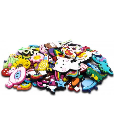 100PCS Different Shoe Charms for Clog Shoes Bracelets Wristbands Multi-Style Cute PVC Shoe Decoration Accessories for Boys Gi...