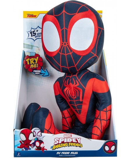 Marvel's My Friend Miles Talking Plush - 16-Inch Miles Morales Plush with Sounds - Toys Featuring Your Friendly Neighborhood ...