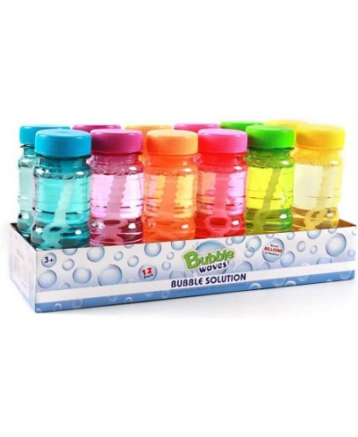 Big Bubble Bottle 12 Pack - 4oz Blow Bubbles Solution Novelty Summer Toy - Activity Party Favor Assorted Colors Set $22.37 - ...