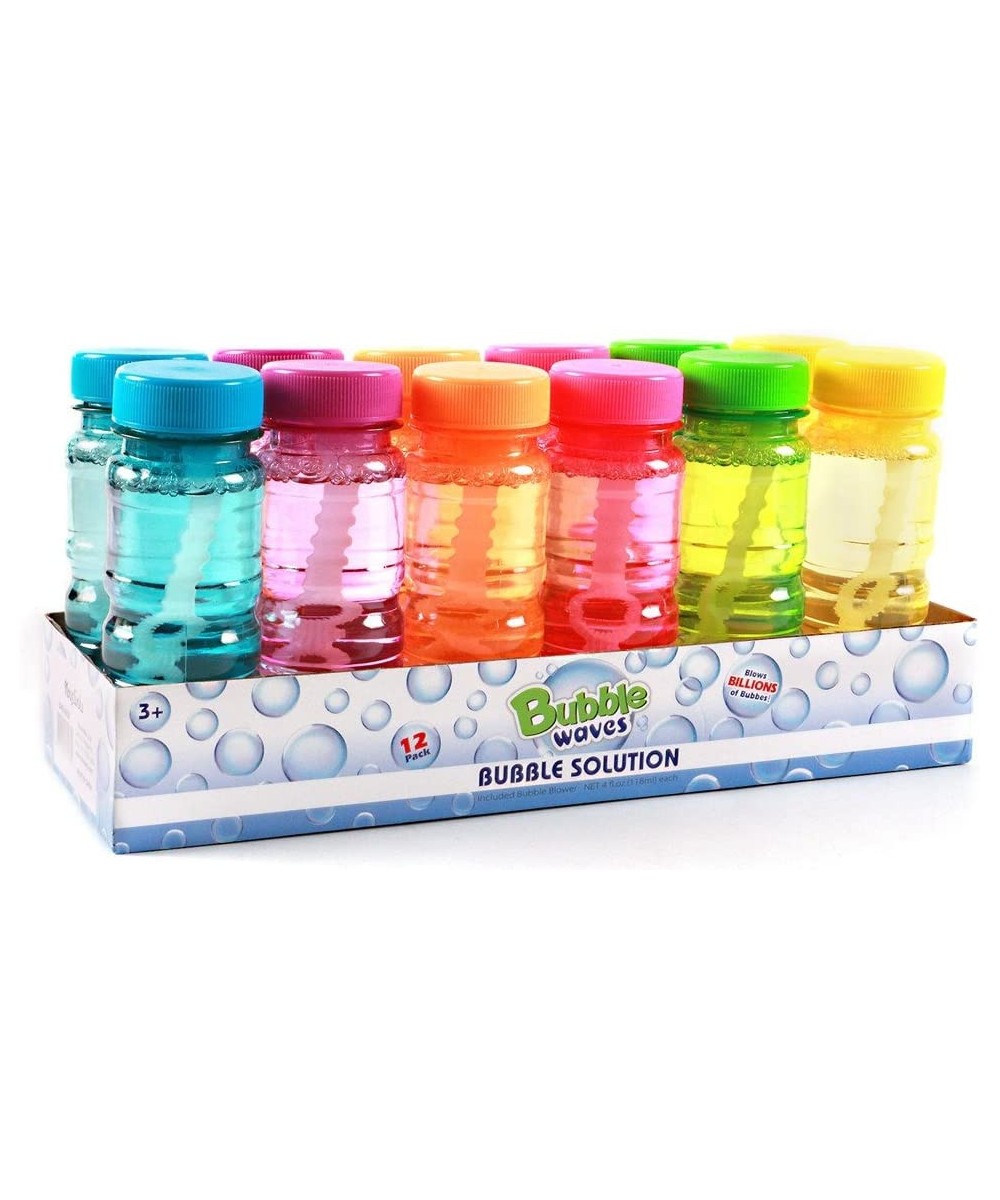 Big Bubble Bottle 12 Pack - 4oz Blow Bubbles Solution Novelty Summer Toy - Activity Party Favor Assorted Colors Set $22.37 - ...