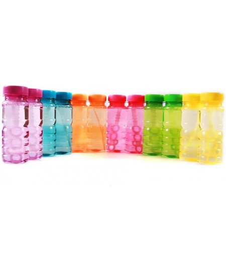 Big Bubble Bottle 12 Pack - 4oz Blow Bubbles Solution Novelty Summer Toy - Activity Party Favor Assorted Colors Set $22.37 - ...