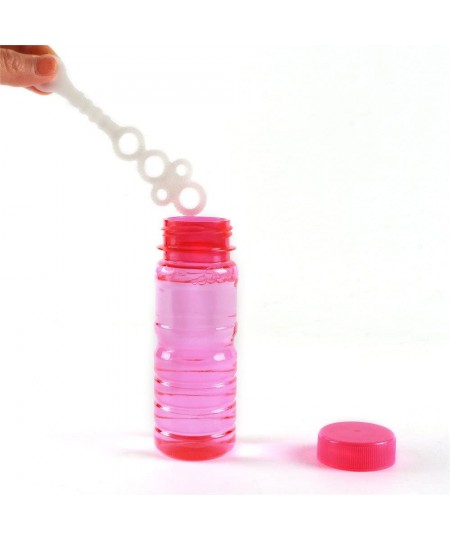 Big Bubble Bottle 12 Pack - 4oz Blow Bubbles Solution Novelty Summer Toy - Activity Party Favor Assorted Colors Set $22.37 - ...