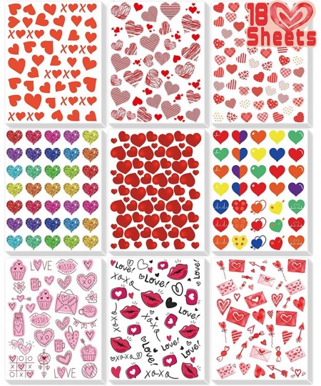 Valentines Stickers for Kids - 400PCS Cute Valentines Stickers for Cards Envelopes Craft Scrapbooking Valentine Day Party Fav...