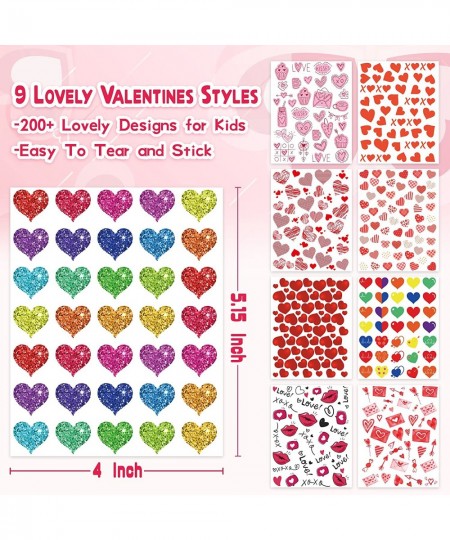 Valentines Stickers for Kids - 400PCS Cute Valentines Stickers for Cards Envelopes Craft Scrapbooking Valentine Day Party Fav...