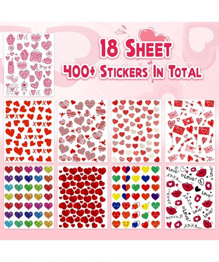 Valentines Stickers for Kids - 400PCS Cute Valentines Stickers for Cards Envelopes Craft Scrapbooking Valentine Day Party Fav...