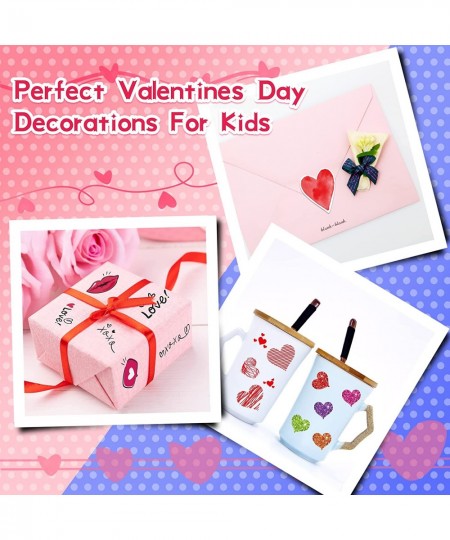 Valentines Stickers for Kids - 400PCS Cute Valentines Stickers for Cards Envelopes Craft Scrapbooking Valentine Day Party Fav...