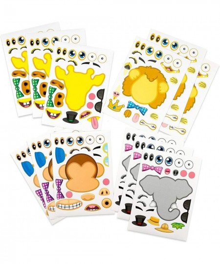 Make-a-Zoo Animal Sticker Book -12 Pack - Stickers for Kids Arts Parties Birthdays Party Favors Crafts School Daycare Christm...