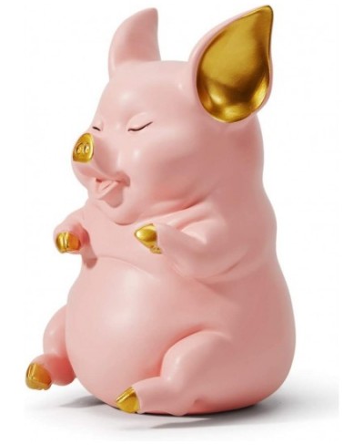 Piggy Bank Coin Bank Pig Statue Gifts Polyresin Home Decor Arts Pink 8.3 inch $65.71 - Kids' Money Banks