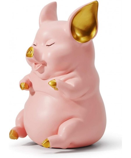 Piggy Bank Coin Bank Pig Statue Gifts Polyresin Home Decor Arts Pink 8.3 inch $65.71 - Kids' Money Banks