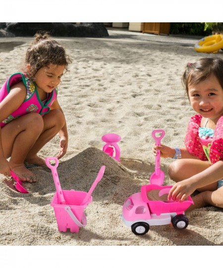 Pink Princess Castle Beach Set Toy for Girls - Includes Dump Truck Sand Wheel Bucket Play Tools and Molds (14 Pcs Playset) $4...