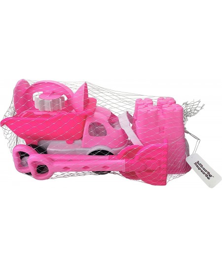 Pink Princess Castle Beach Set Toy for Girls - Includes Dump Truck Sand Wheel Bucket Play Tools and Molds (14 Pcs Playset) $4...