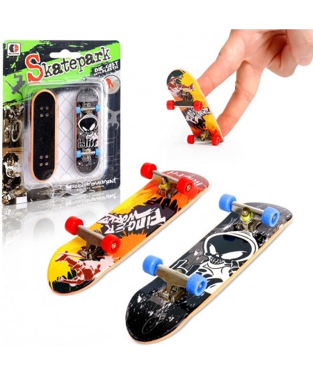 2 Kit Finger Skateboard for Kids Mini Skateboard Finger Boards Toys Gifts for Children Finger Skater Fingerboards Ultimate Sp...