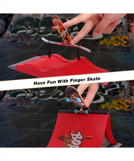 2 Kit Finger Skateboard for Kids Mini Skateboard Finger Boards Toys Gifts for Children Finger Skater Fingerboards Ultimate Sp...