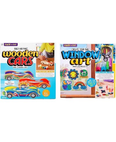 Build and Paint Your Own Wooden Cars Craft Kit & Create Your Own Window Art Craft Kit for Age 6+ $40.29 - Craft Kits