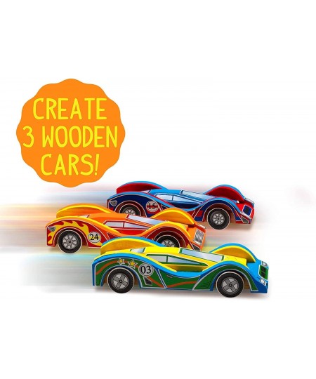 Build and Paint Your Own Wooden Cars Craft Kit & Create Your Own Window Art Craft Kit for Age 6+ $40.29 - Craft Kits