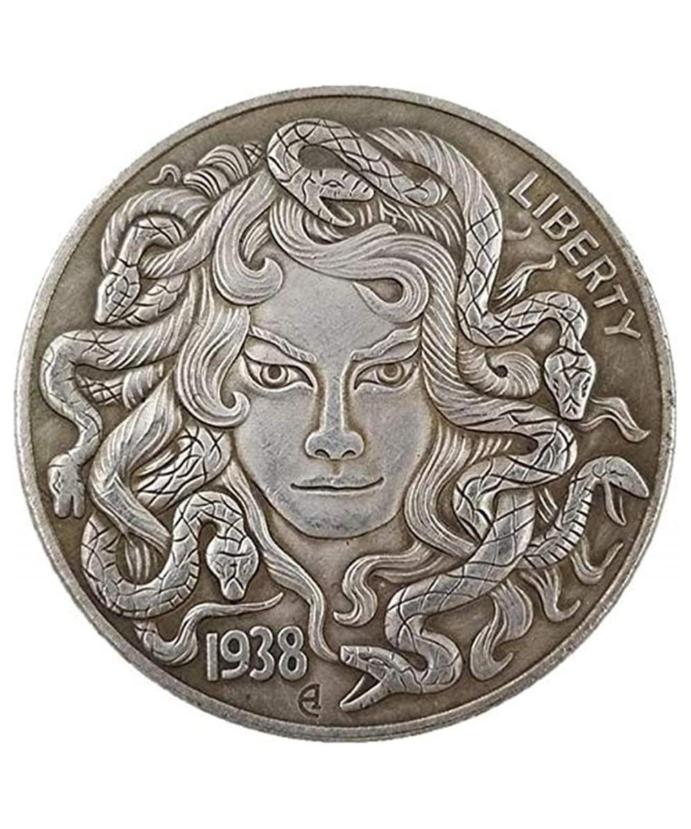 Medusa Head Copy Antique Hobo Coin US Morgan Hobo Nickel Coin Badge Toy Protective Case Included $14.81 - Miniature Novelty Toys