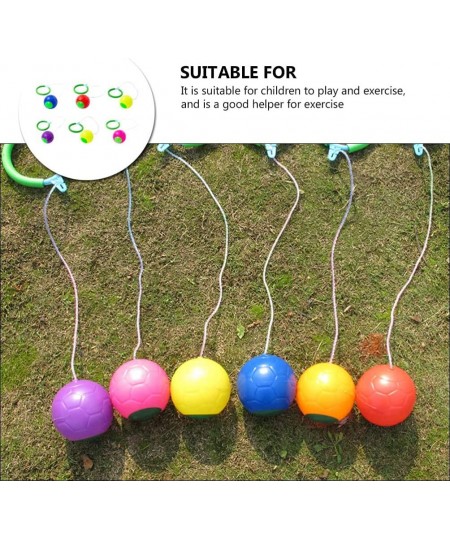 Colorful Skip Ball Set 6 Pcs Sports Swing Ball Ankle Jump Rope Toy Fitness Game for Boys Girls Adult Lose Weight Exercise Ind...