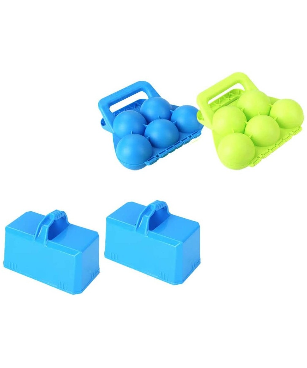 4pcs Snowball and Brick Maker Snow Round Ball Mold Children Snow Building Shaper Mold Snow Fight Ball Toy Maker Outdoor Winte...