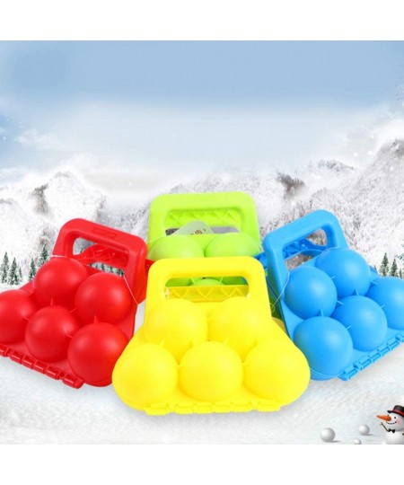 4pcs Snowball and Brick Maker Snow Round Ball Mold Children Snow Building Shaper Mold Snow Fight Ball Toy Maker Outdoor Winte...