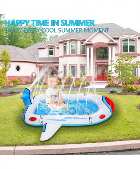 Splash Pad Inflatable Pool Sprinkler for Kids Toddler Pool Kiddie Pool Wading Pool Baby Pool Splash Play Mat Outdoor Water To...