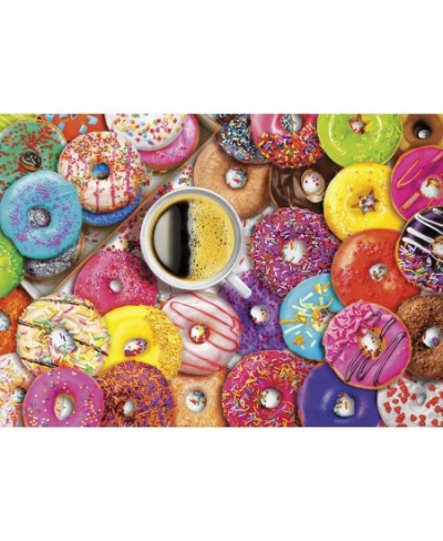 Aimee Stewart - Coffee and Donuts by Aimee Stewart - 300 LARGE Piece Jigsaw Puzzle $18.61 - Jigsaw Puzzles