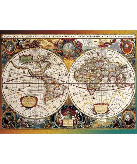 Going Places - World Map Circa 1630-750 Piece Jigsaw Puzzle $24.08 - Jigsaw Puzzles