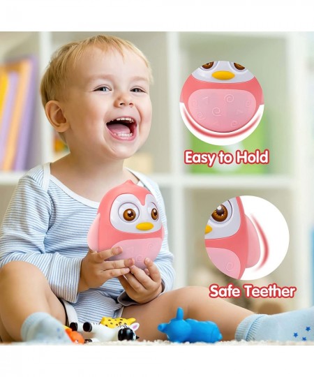 Roly Poly Baby Toys 6 to 12 Months Developmental Tummy Time Wobbler Toy for Baby Penguin Tumbler Wobbler Toys for Infant Boy ...