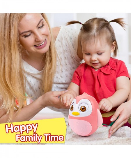 Roly Poly Baby Toys 6 to 12 Months Developmental Tummy Time Wobbler Toy for Baby Penguin Tumbler Wobbler Toys for Infant Boy ...