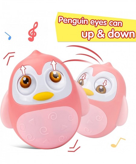 Roly Poly Baby Toys 6 to 12 Months Developmental Tummy Time Wobbler Toy for Baby Penguin Tumbler Wobbler Toys for Infant Boy ...