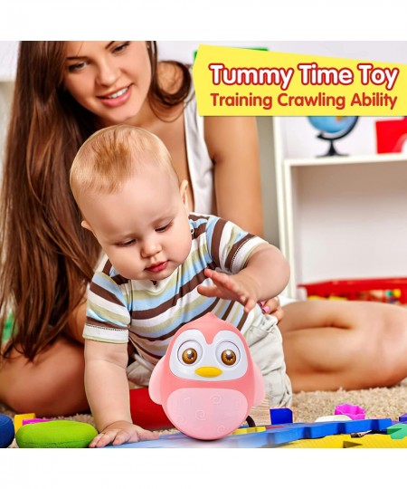 Roly Poly Baby Toys 6 to 12 Months Developmental Tummy Time Wobbler Toy for Baby Penguin Tumbler Wobbler Toys for Infant Boy ...