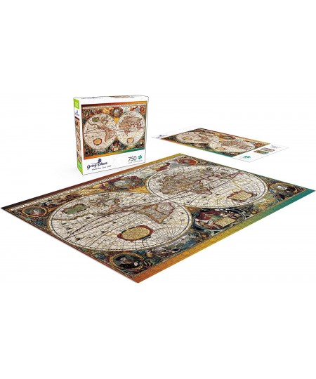 Going Places - World Map Circa 1630-750 Piece Jigsaw Puzzle $24.08 - Jigsaw Puzzles